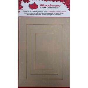Woodware Rectangle Frames Stencil Set