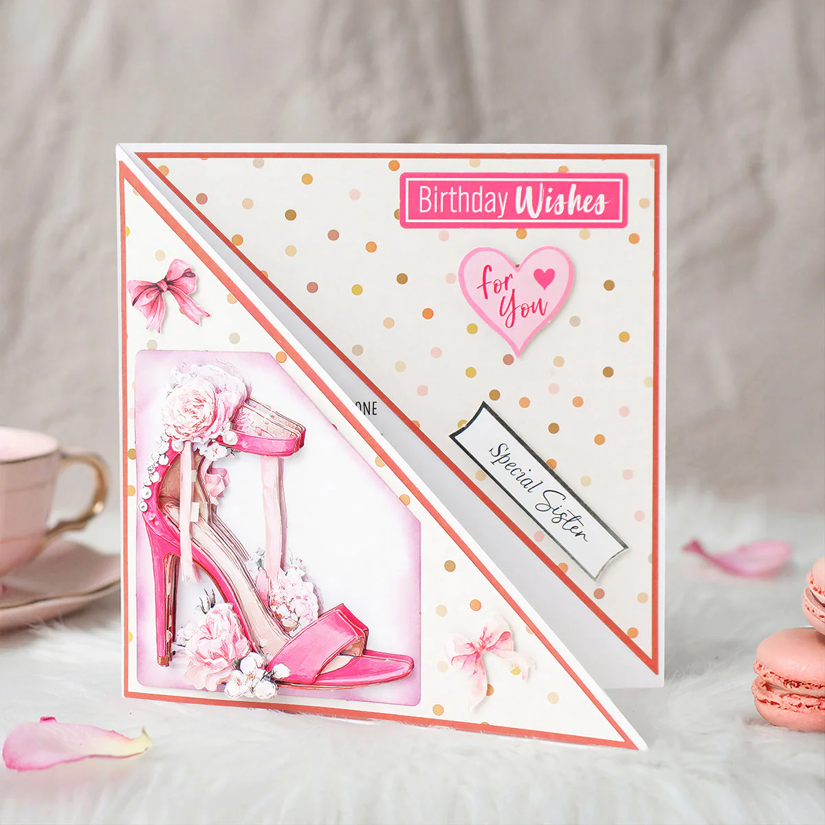 Die Cut Decoupage - Stilettos in Bloom