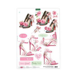 Die Cut Decoupage - Stilettos in Bloom