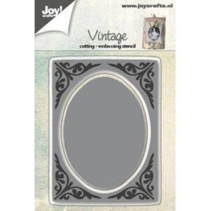 Joy Craft Cutting Stencil - Background with Oval