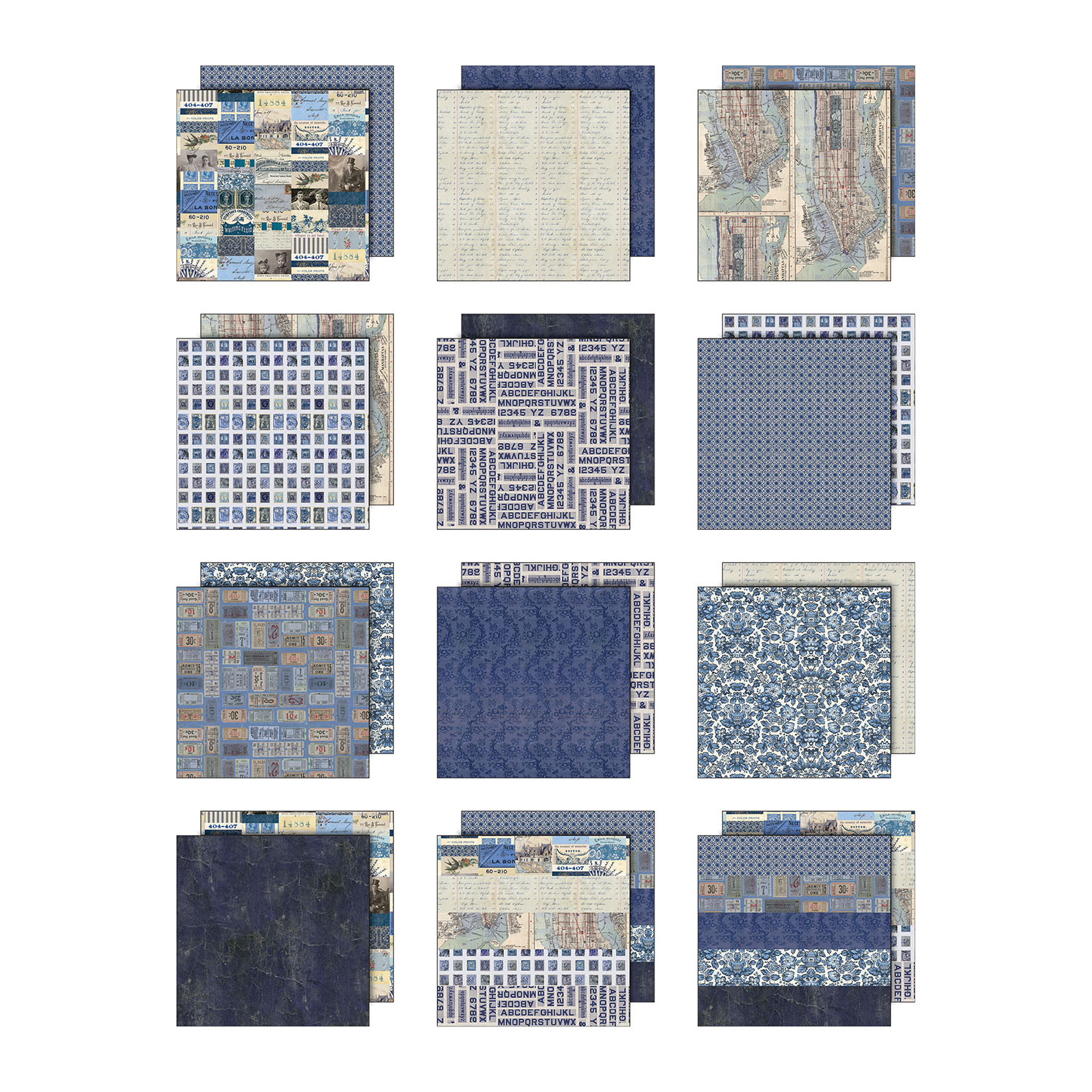 Tim Holtz Idea-ology - Palette Collection: Indigo (12