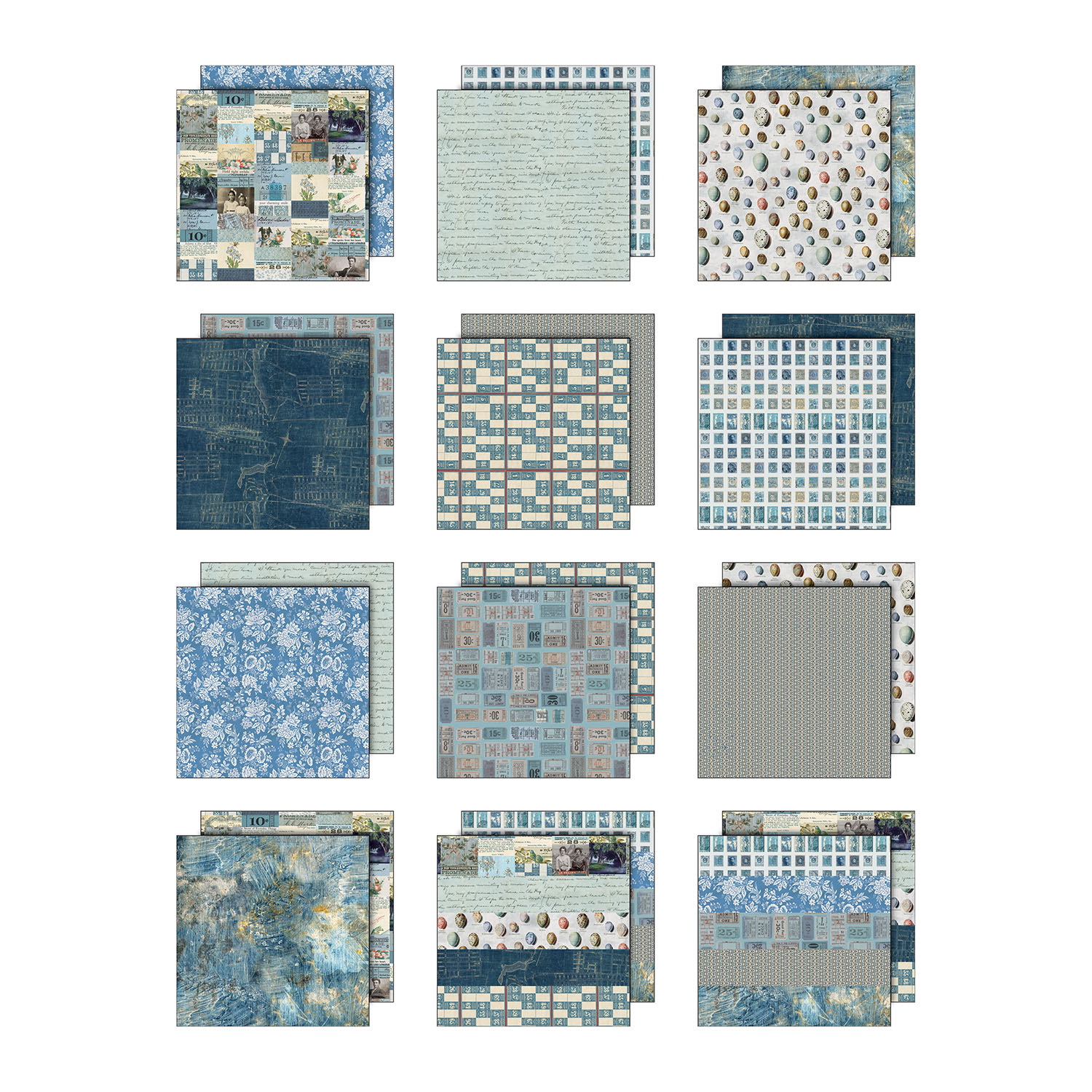 Tim Holtz Idea-ology - Palette Collection: Blue (12