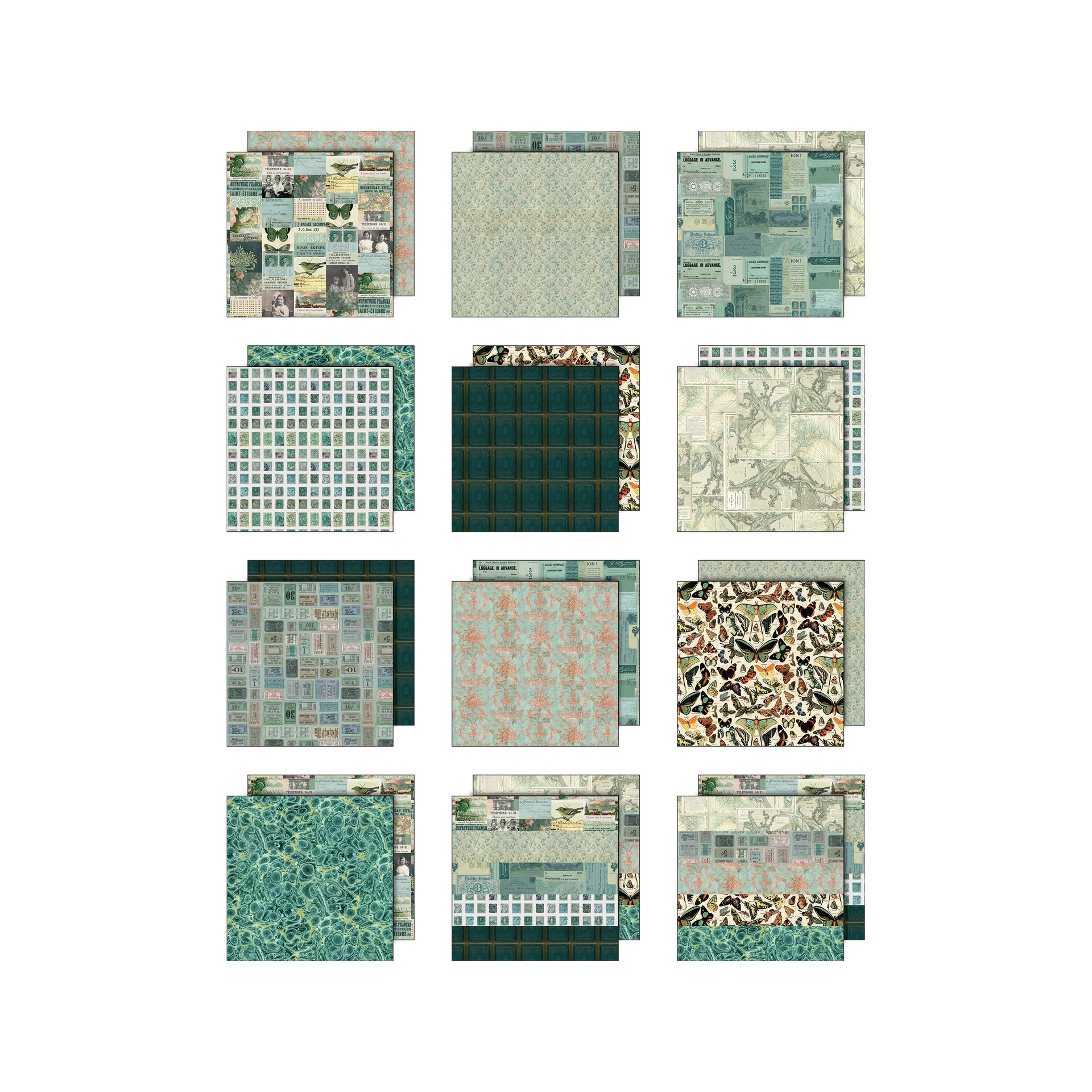 Tim Holtz Idea-ology - Palette Collection: Teal (8