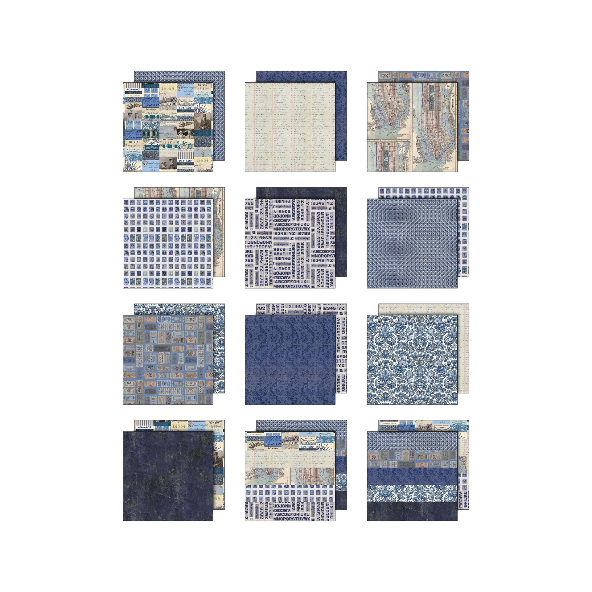 Tim Holtz Idea-ology - Palette Collection: Indigo (8