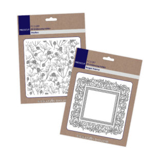 Presscut 3D Embossing Folder Regal Frame & Thistles set