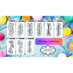 Creative Expressions Birthday Collection Clear Stamps
