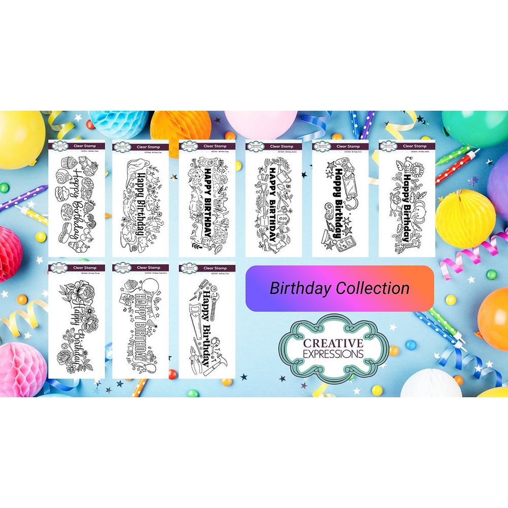 Creative Expressions Birthday Collection Clear Stamps