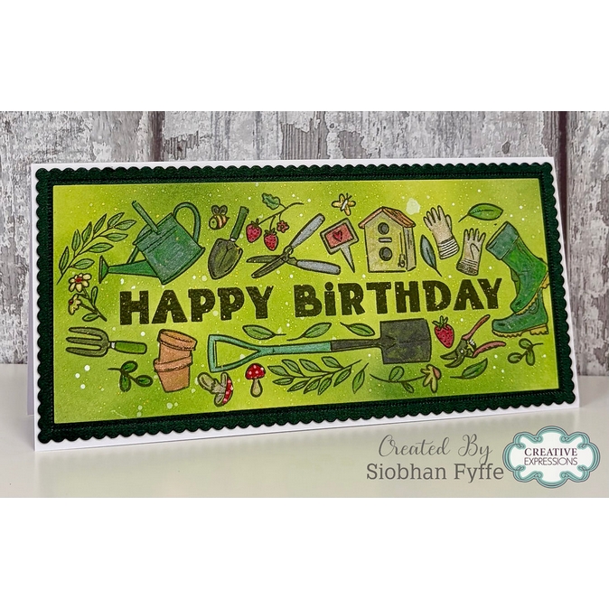 Creative Expressions Birthday Garden DL Clear Stamp - Image 4