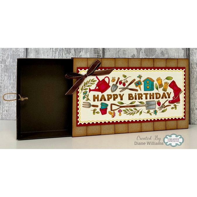 Creative Expressions Birthday Garden DL Clear Stamp