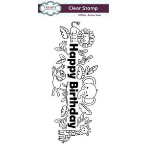 Creative Expressions Birthday Safari DL Clear Stamp