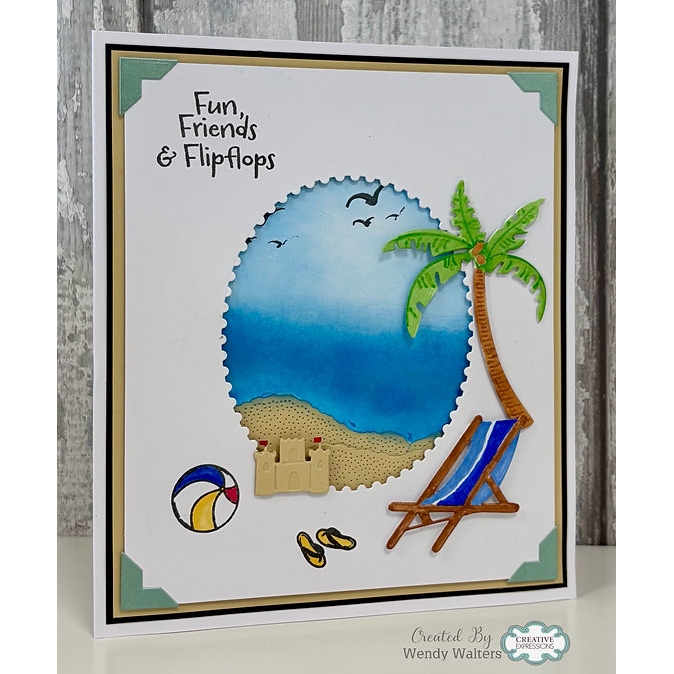 Sue Wilson - A Day At The Beach A5 Clear Stamp Set - Image 2