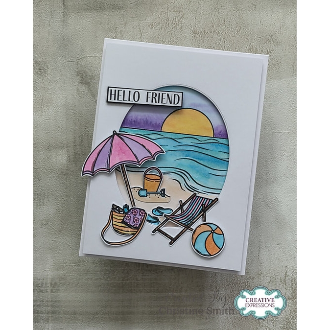 Sue Wilson - A Day At The Beach A5 Clear Stamp Set - Image 3