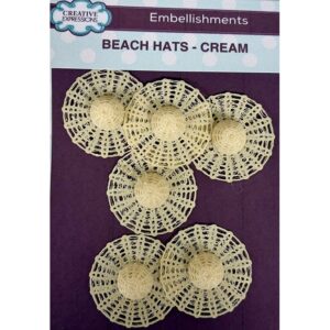 Beach Hats - Cream Embellishments By Creative Expressions