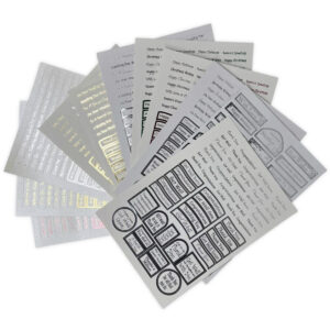 12 Foil Pop Out Word Sheets