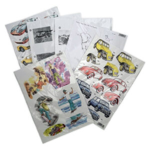 6 Sheets of Men's 3D Decoupage