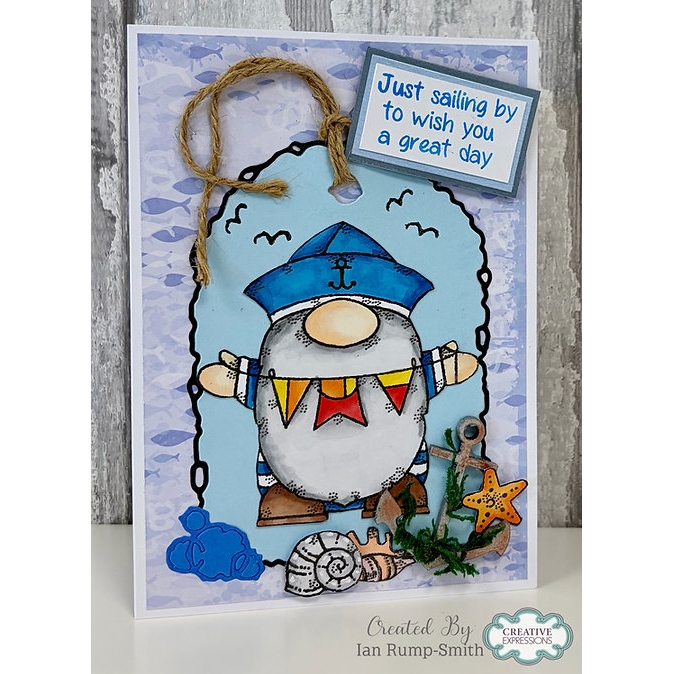 Woodware Ahoy Captain A6 Clear Stamp Set - Image 2