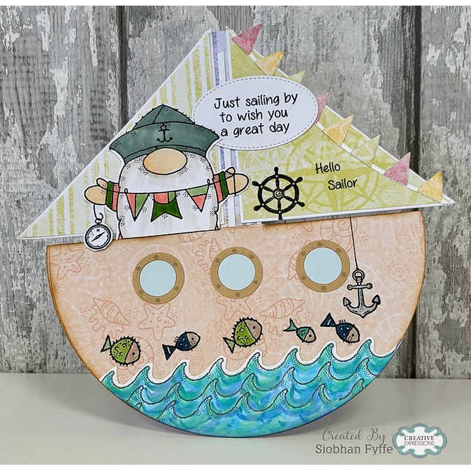 Woodware Ahoy Captain A6 Clear Stamp Set