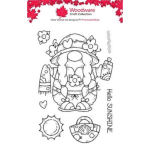 Woodware Summer Norma A6 Clear Stamp Set