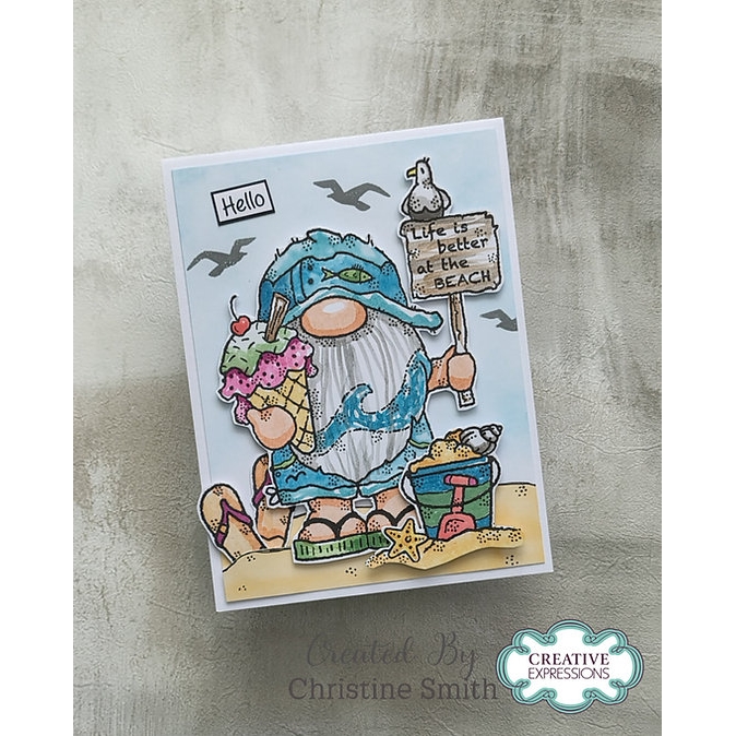 Woodware Beach Vibes A6 Clear Stamp Set