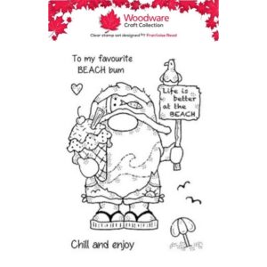 Woodware Beach Vibes A6 Clear Stamp Set