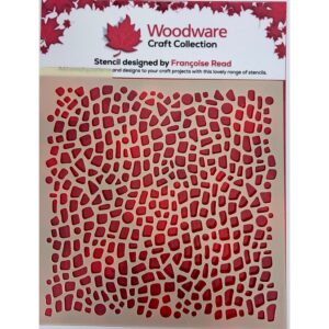 Woodware Pebble Dash 6x6" Stencil