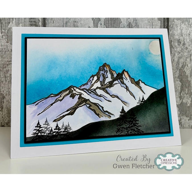 Woodware The Summit A6 Clear Stamp Set
