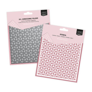Vaessen Creative Holly Leaves 3D Folder & Stencil set