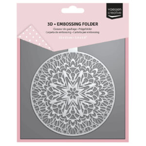Vaessen Creative 3D Embossing Folder Christmas Bauble 5.9x5.9"