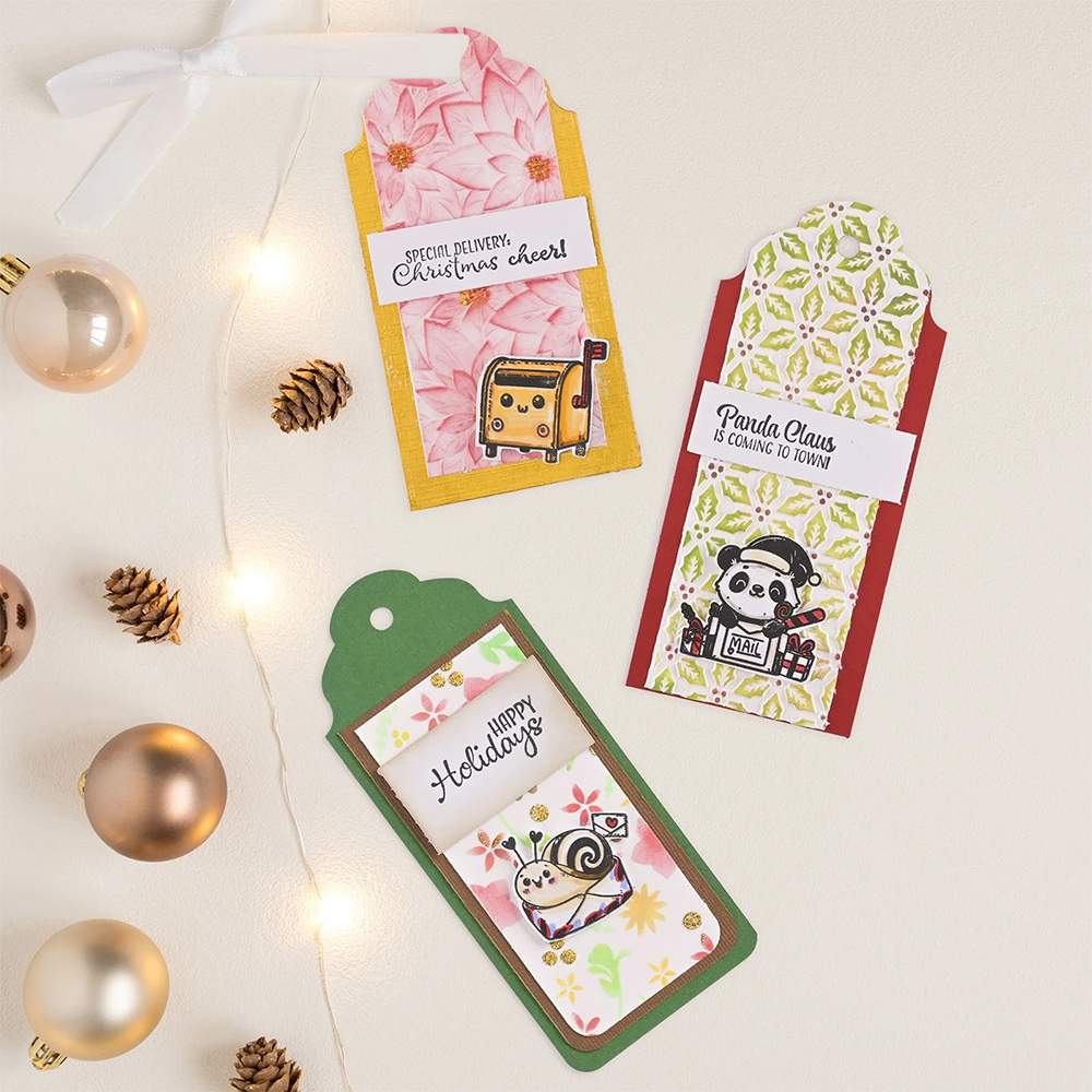 Vaessen Creative Holly Leaves 3D Folder & Stencil set