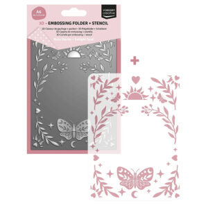 Vaessen Creative 3D Embossing Folder + Stencil Twilight Tarot A6