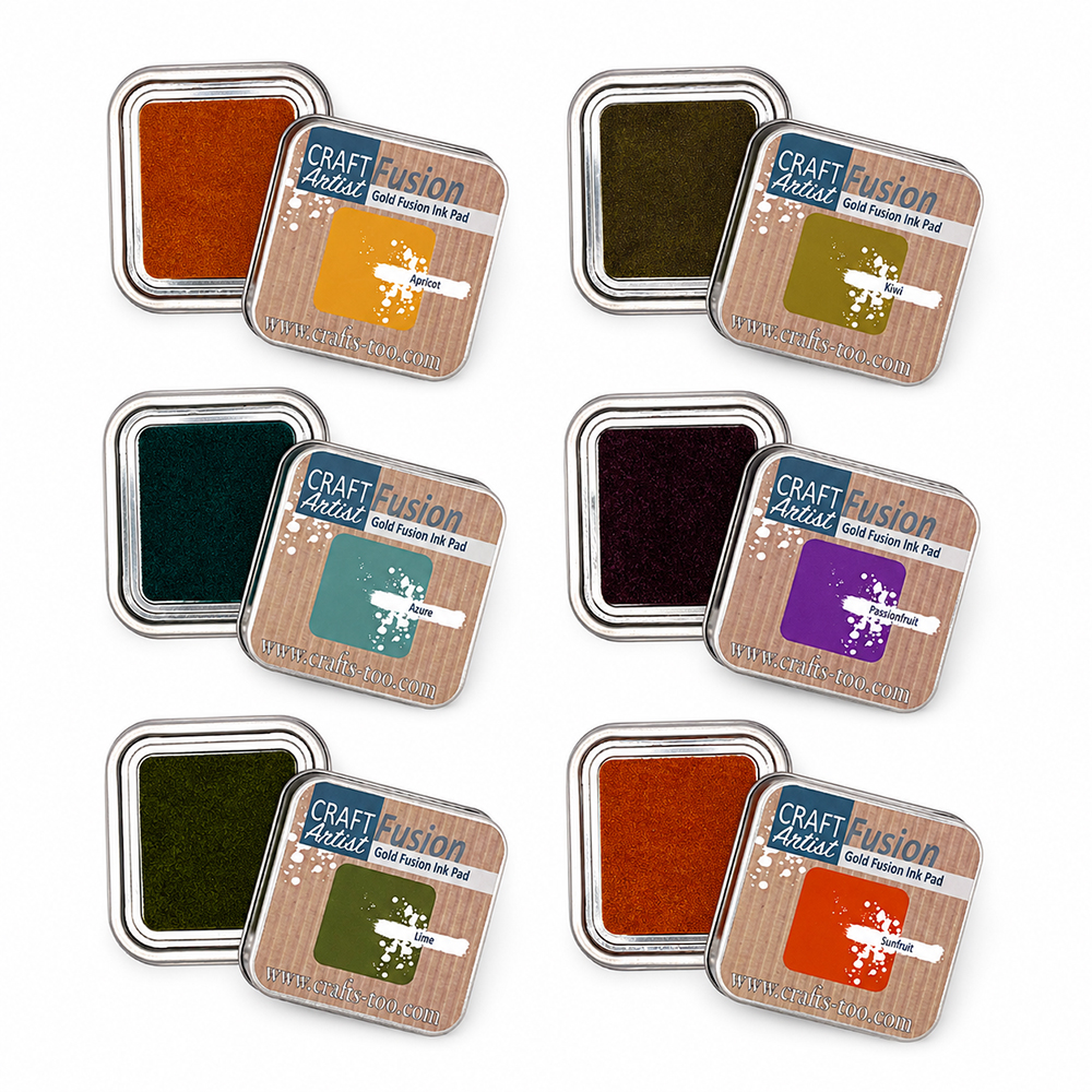 Craft Artist Gold Fusion Ink Pads - Lights Set