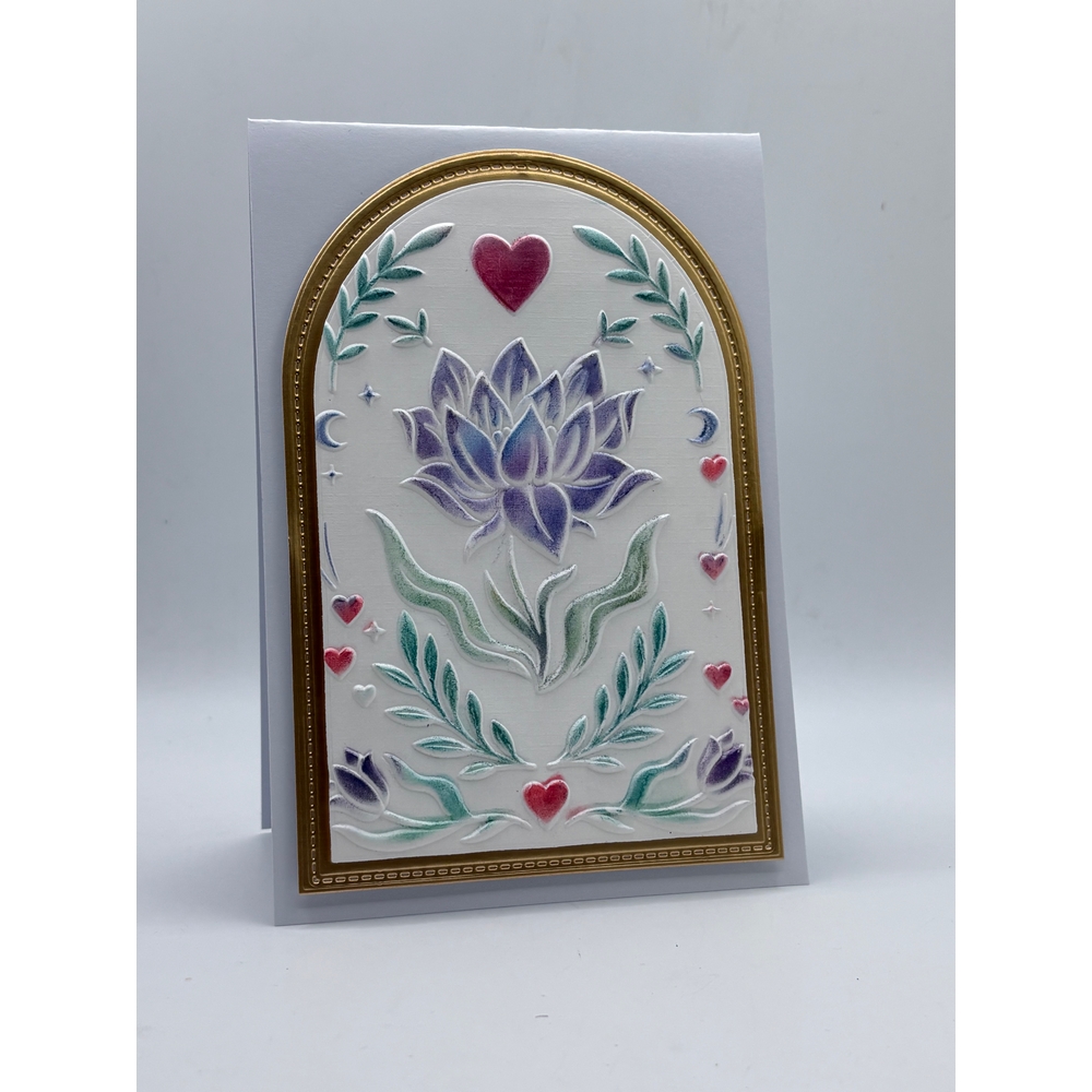 Vaessen Creative 3D Embossing Folder + Stencil Flower Dreams A6