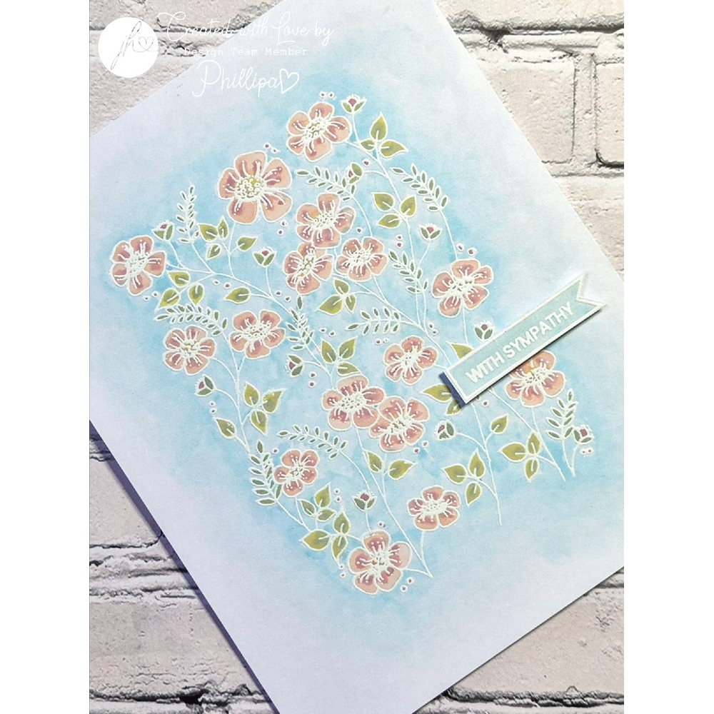 Julie Hickey Designs Meadow Blooms A6 Stamp Set - Image 5