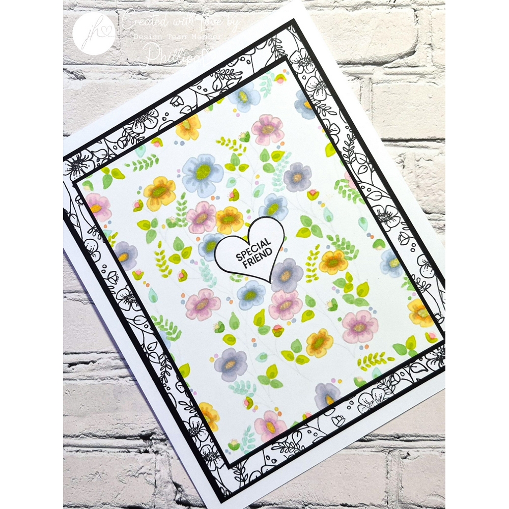 Julie Hickey Designs Meadow Blooms A6 Stamp Set - Image 4