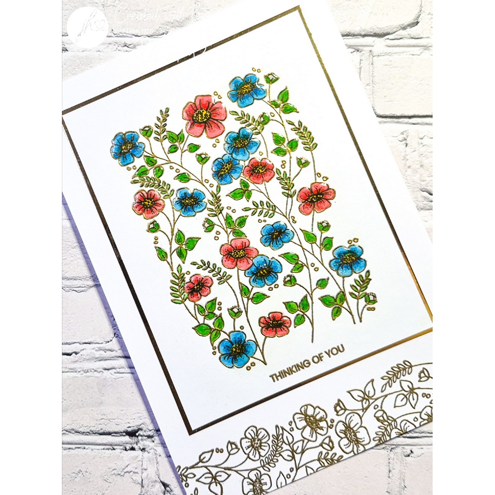 Julie Hickey Designs Meadow Blooms A6 Stamp Set - Image 3