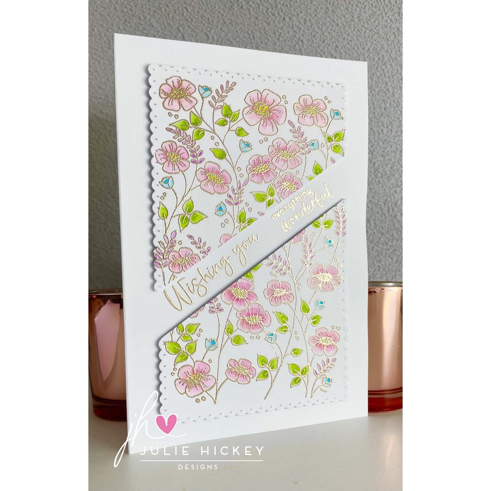 Julie Hickey Designs Meadow Blooms A6 Stamp Set - Image 9