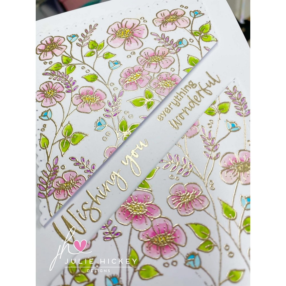 Julie Hickey Designs Meadow Blooms A6 Stamp Set - Image 8