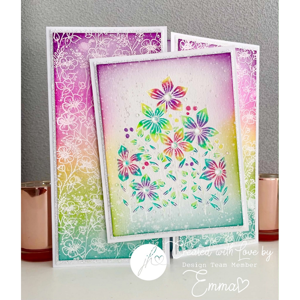Julie Hickey Designs Meadow Blossoms A6 Stamp Set - Image 2