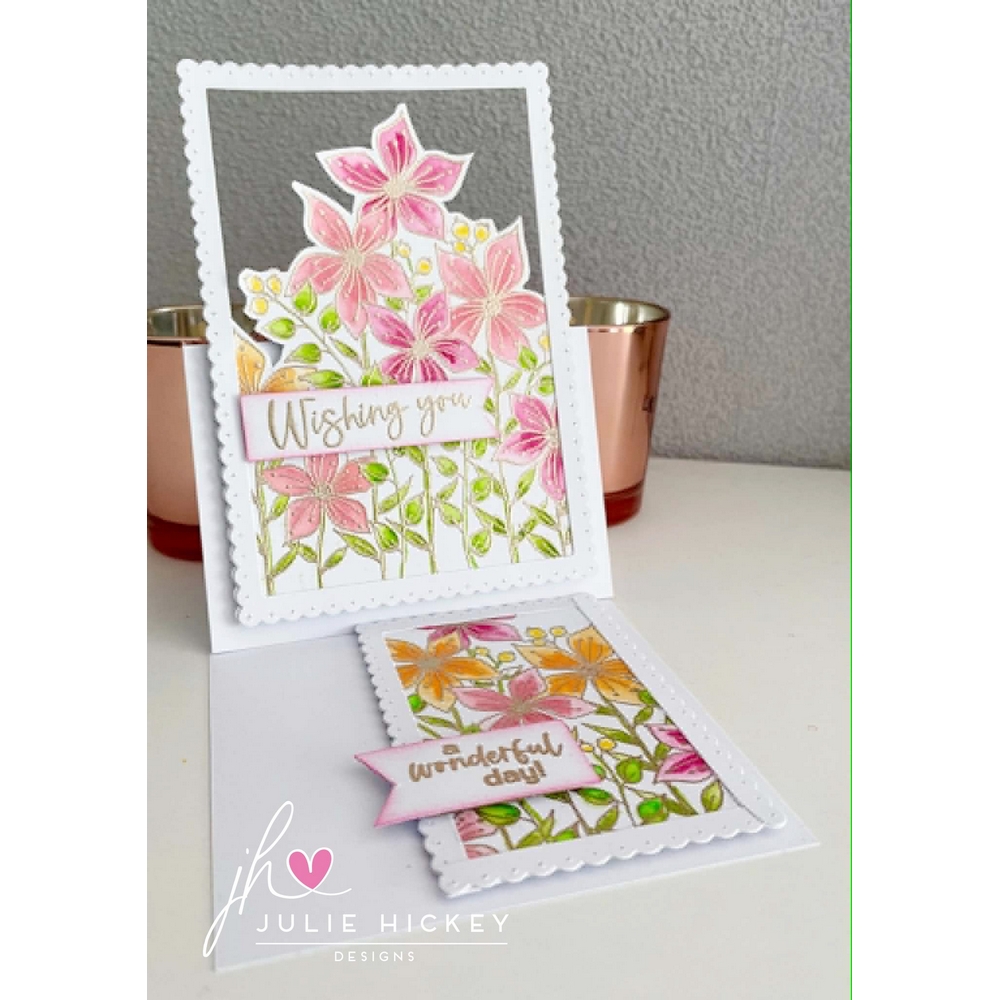 Julie Hickey Designs Meadow Blossoms A6 Stamp Set - Image 8