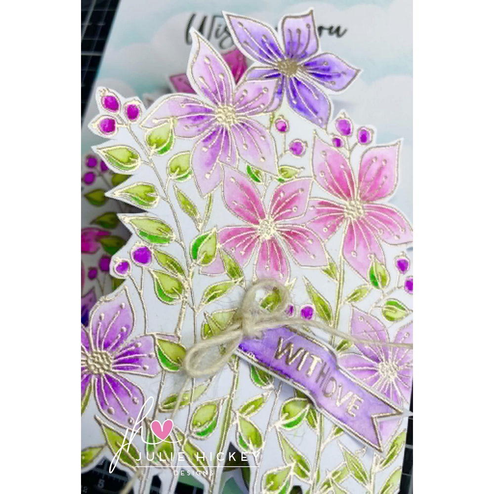Julie Hickey Designs Meadow Blossoms A6 Stamp Set - Image 10