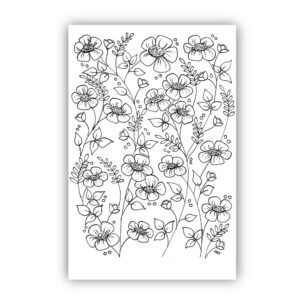 Julie Hickey Designs Meadow Blossoms A6 Stamp Set