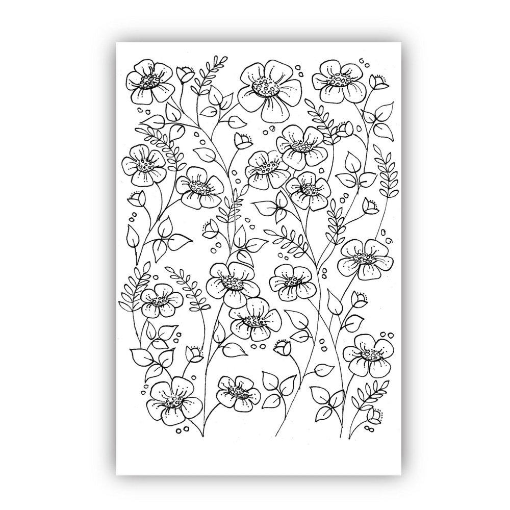 Julie Hickey Designs Meadow Blossoms A6 Stamp Set