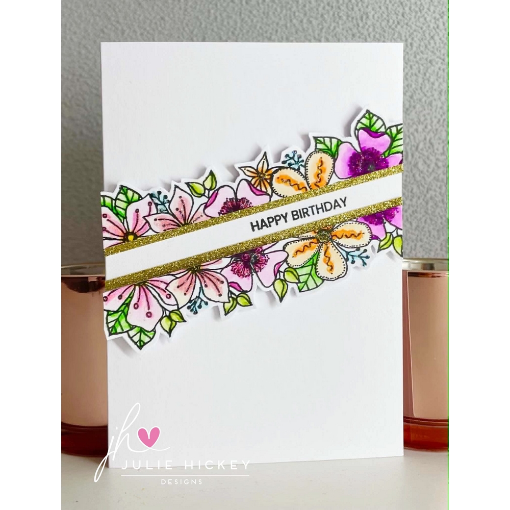 Julie Hickey Designs Meadow Borders A6 Stamp Set - Image 7