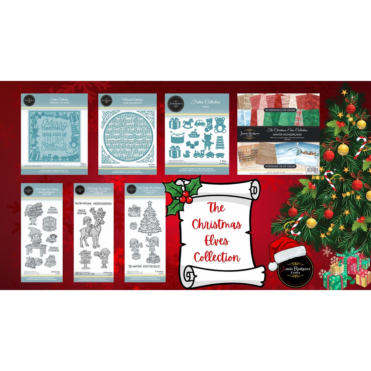 The Christmas Elves Collection Craft Bundle By Jamie Rodgers Crafts