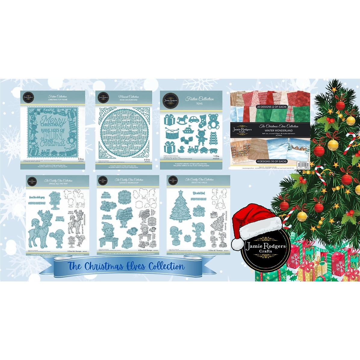The Christmas Elves Collection Ultimate Die & Stamp Bundle By Jamie Rodgers Crafts