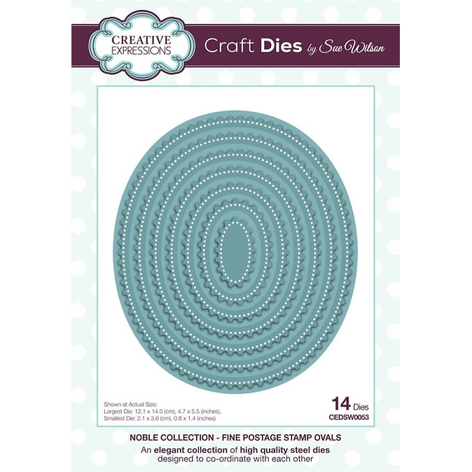 Sue Wilson - Fine Postage Stamp Ovals Craft Dies