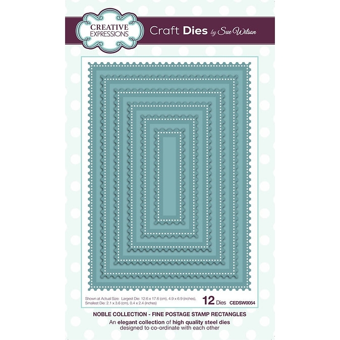 Sue Wilson - Fine Postage Stamp Rectangles Craft Dies
