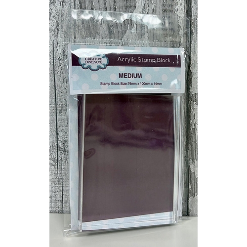 Creative Expression - Medium Acrylic Stamp Block