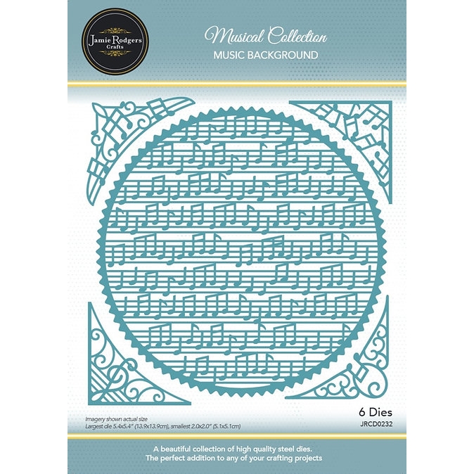 Jamie Rodgers Craft - Music Background Die Set