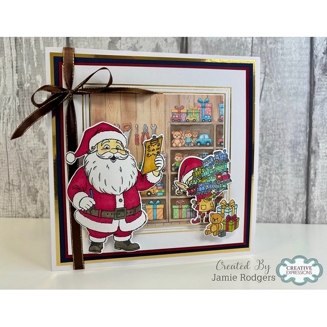 Jamie Rodgers Craft - Santa's Workshop Stamp & Die Set - Image 5